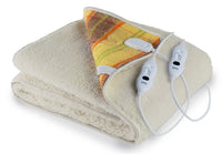 Coperta Termica Elettrica Matrimoniale in Lana 100% Scaldaletto Maxi Scozzese