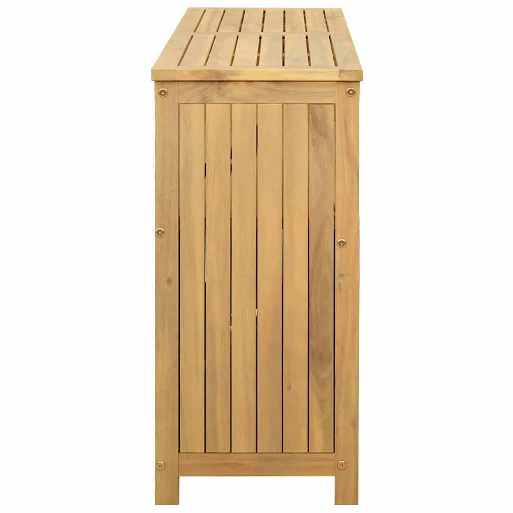 Tavolo consolle da giardino Acacia chiaro 110 x 35 x 75 cm