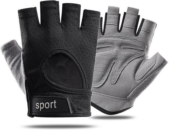 Man e donna guanti da bicicletta - M-13*9cm - guanti da fitness - guanti da bicicletta a mezza falange - guanti da yoga per uomo e donna - guanti da mountain bike - guanti antiscivolo resistenti all'abrasione con respirazione a mezza falange