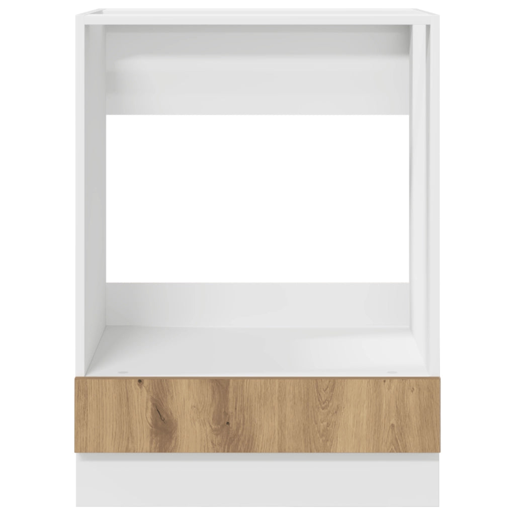 Armadio forno in rovere artigianale 60x46x81.5 cm in legno ingegnerizzato