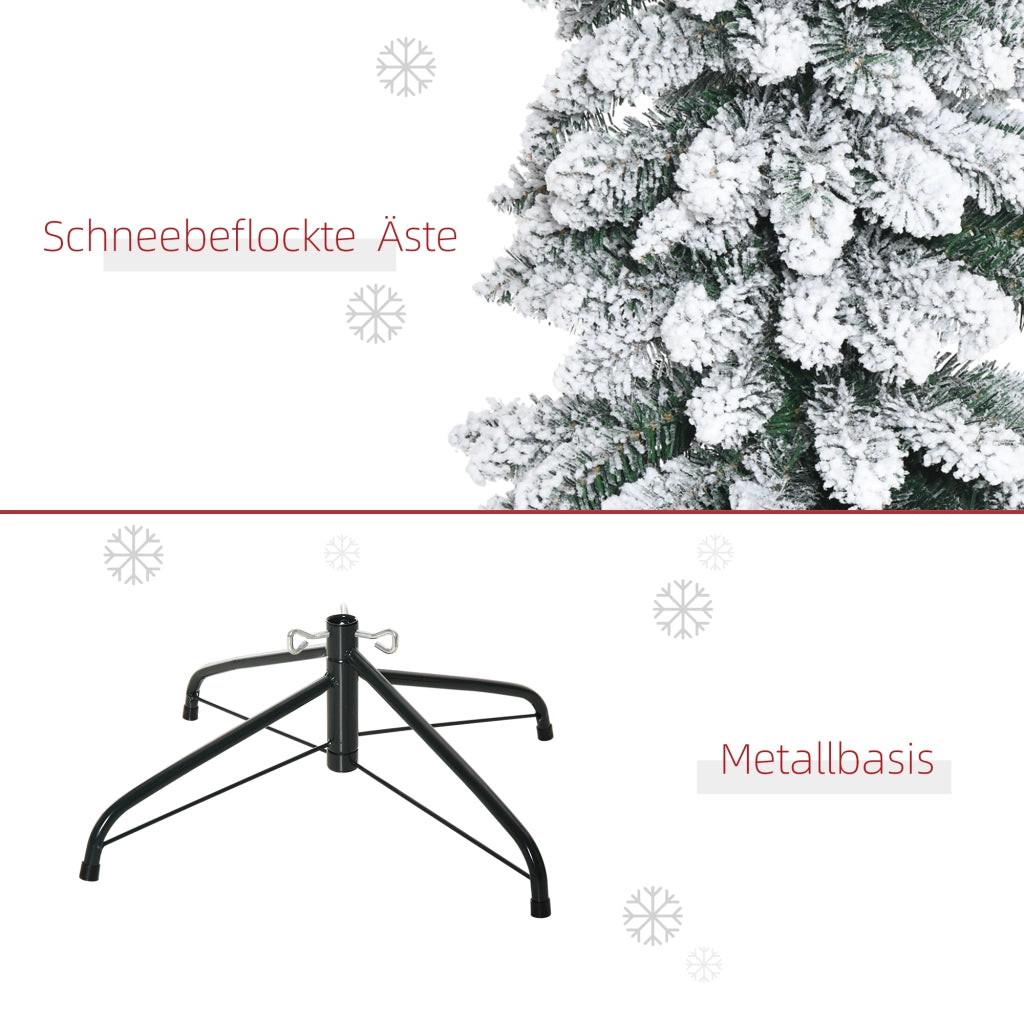 Albero di Natale Artificiale ¨C Zephmum ¨C Verde/Bianco 180 cm