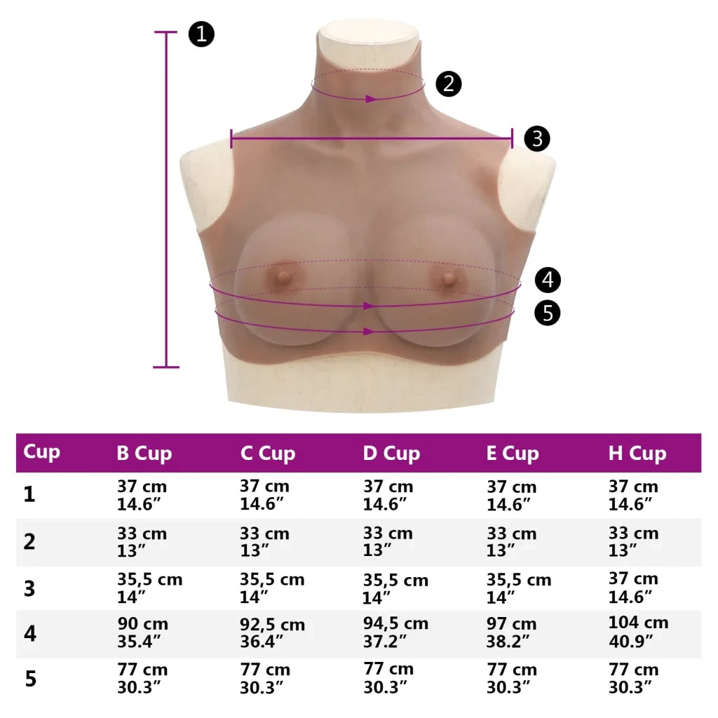 Corpetto in Silicone Abbronzato Coppa D CFW1533857