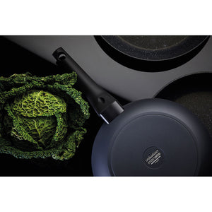 Padella Wok Ø28 cm Antiaderente Induzione in Alluminio Effetto Pietra Moneta Yes (Zeus 2.0)