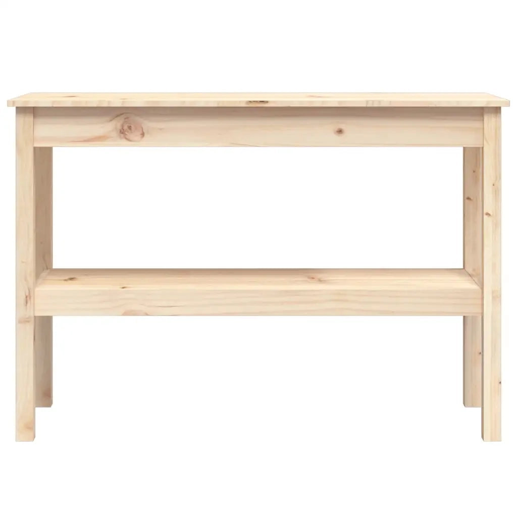 Tavolo Consolle 110x40x75 cm in Legno Massello di Pino
