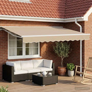 Tettuccio Elettrico Retrattile Beige e Bianco 3 x 2,5 m 3421782