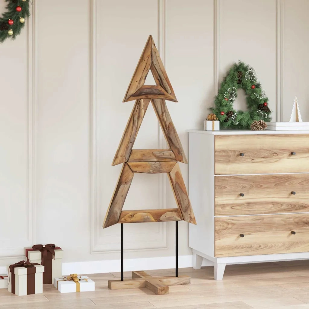 Albero di Natale Marrone 149,5 cm Legno massello di teak 42017928