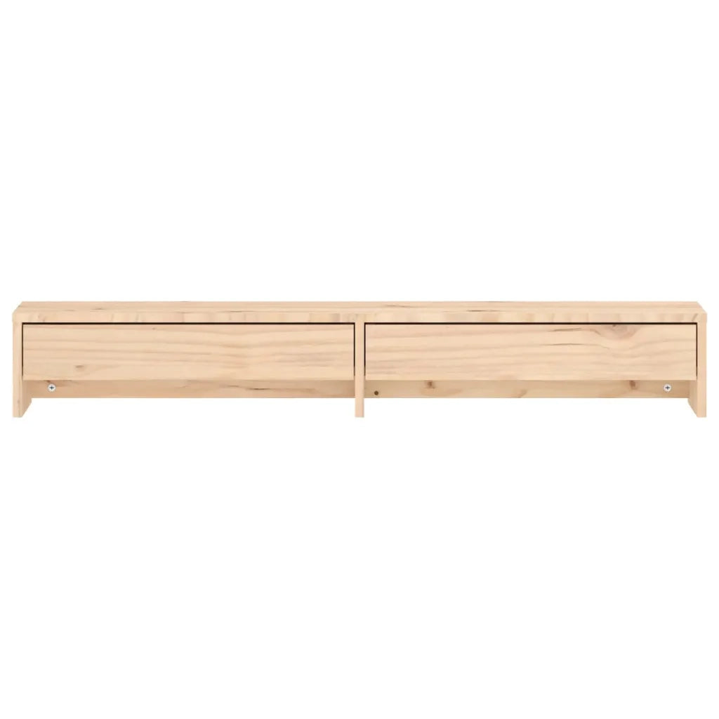 Supporto per Monitor 100x27x15cm in Legno Massello di Pino