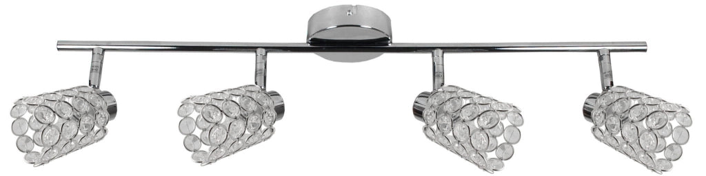 Plafoniera Candellux York 94-00118 4xG9 cromo cristallo