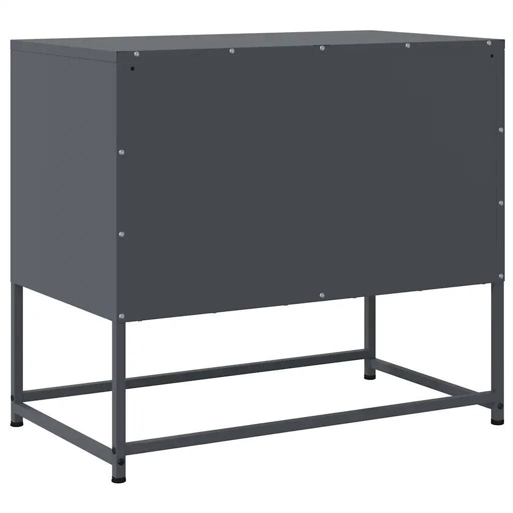 Mobile TV Antracite 68,5x39x60,5 cm in Acciaio