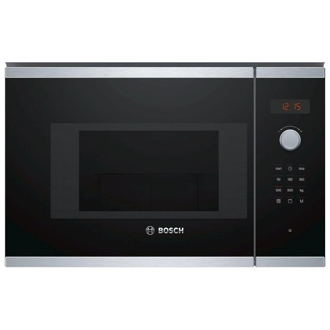 Bosch BEL523MS0 forno a microonde Da incasso 20 L 800 W Nero, Stainless steel