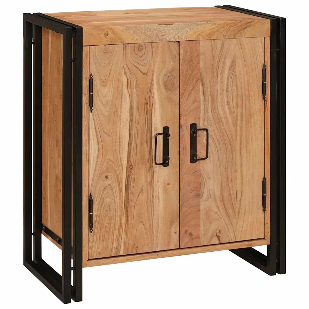 Armadio da Notte Marrone legno massello di acacia 4102776