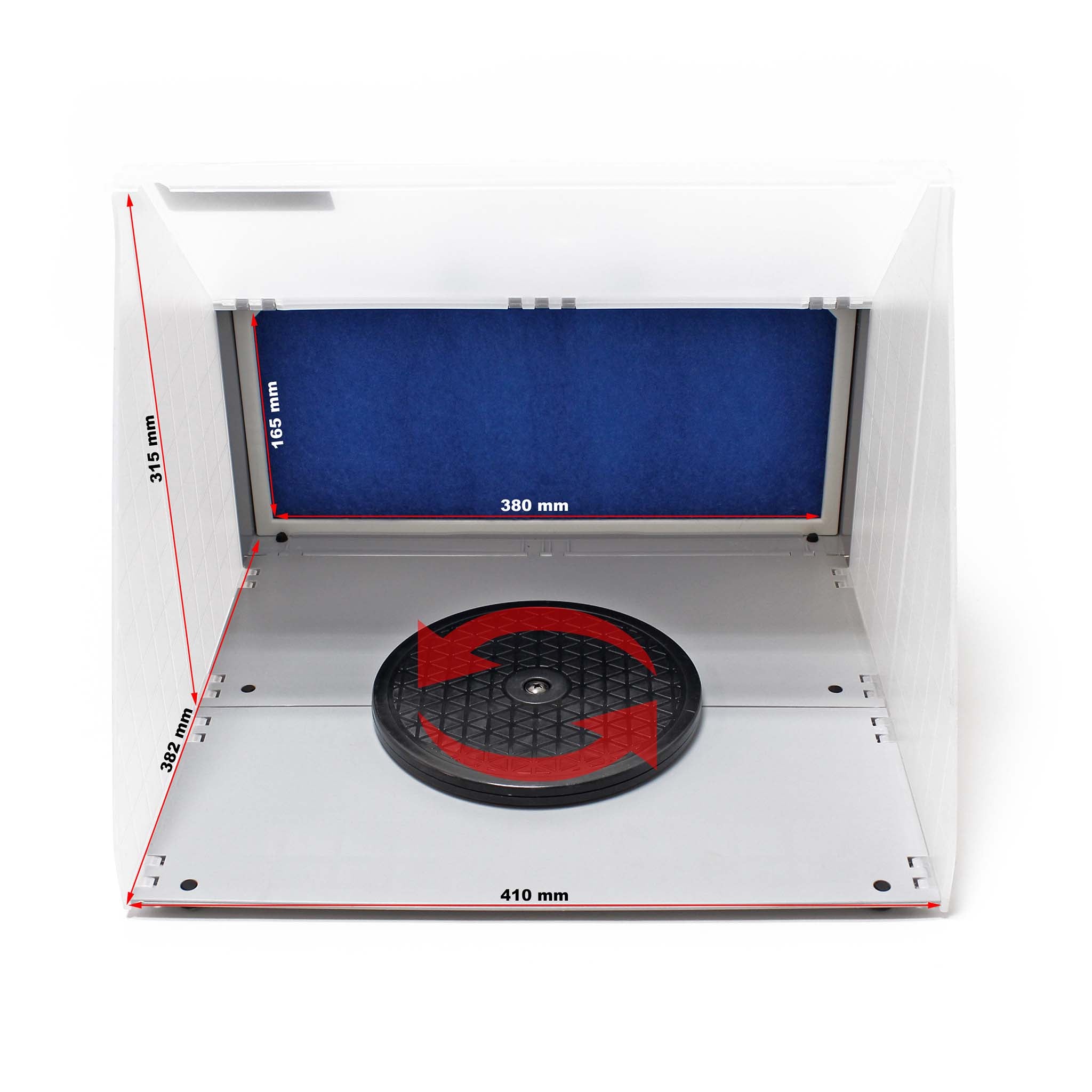 Cabina di aspirazione per verniciatura ad aerografo 4m³/min Aspiratore filtro e tubo aria di scarico