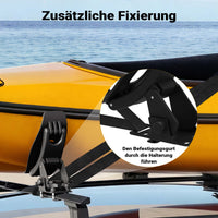 Porta kayak da auto Porta canoa 4 pezzi Supporto per tetto auto