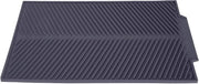 Mat di sicurezza per superfici di lavoro in cucina - piastra di servizio per asciugare - tappetino per lavabo - resistente alla lavastoviglie - resistente al calore - antiscivolo - grigio - 40 x 24 cm.