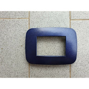 Trade Shop - Placca Placchetta Placchette Compatibili Per Serie Axolute Bticino Colorate Fori - Blu Metallizzato -4 Fori     -