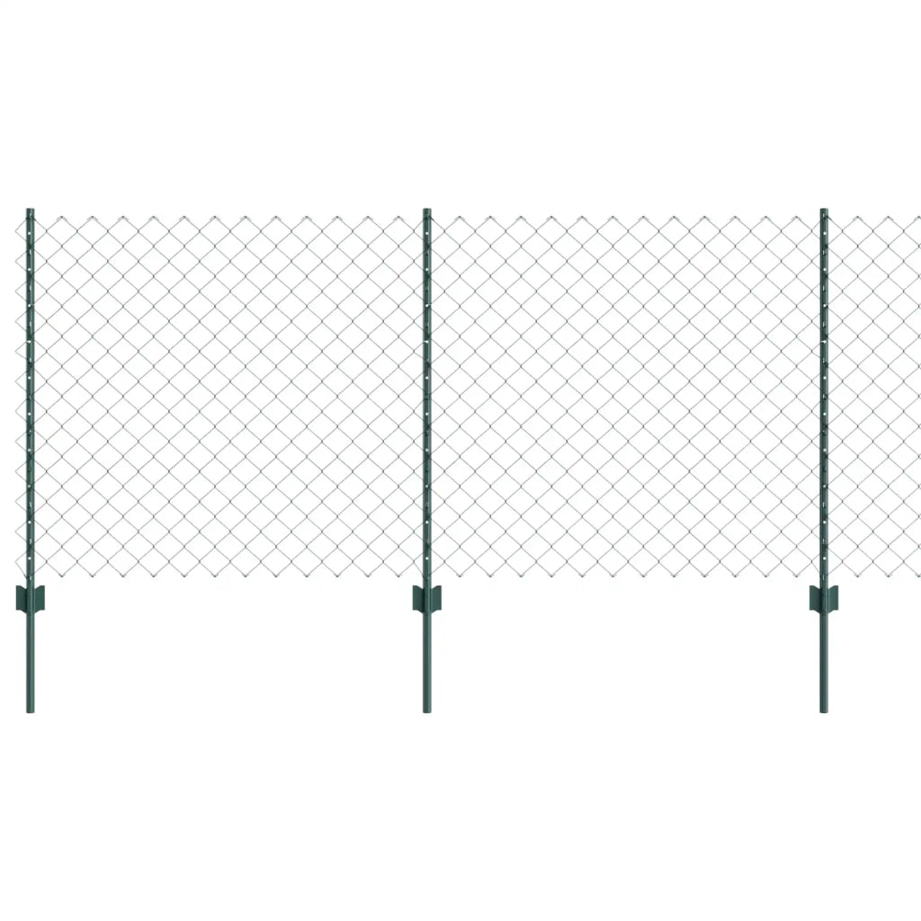 Recinzione a maglie con palo 10 x 1 m Acciaio rivestito in PVC 3336240