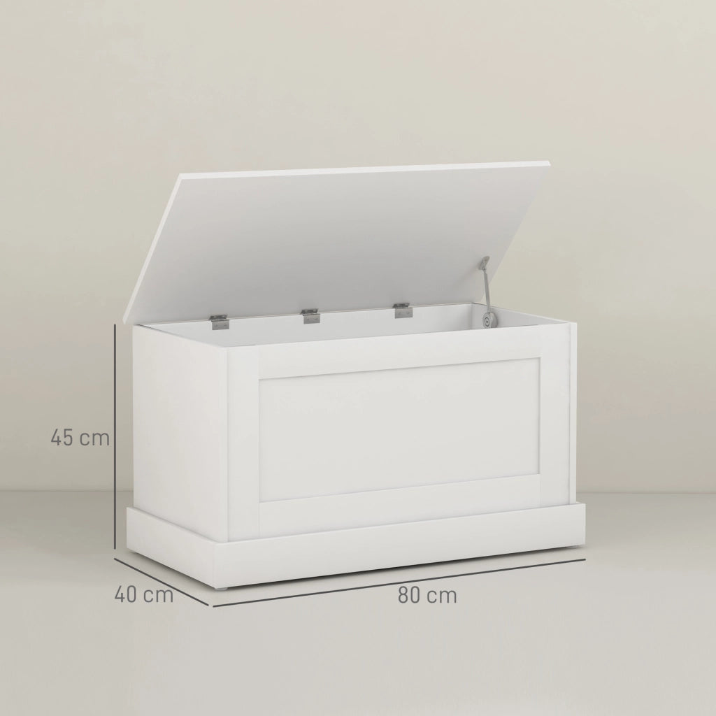 Cassa per giocattoli ¨C zephmum ¨C bianco, legno, 80x40x45