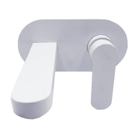 Miscelatore lavabo da parete oceania ad incasso ottone colore bianco opaco *** confezione 1