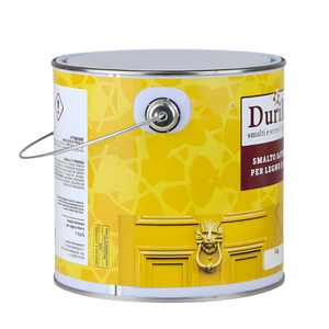 Durilux smalto sintetico satinato per legno e ferro *** formato 2.5 lt, colore- nero, confezione 1