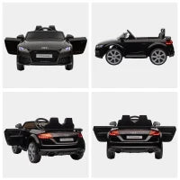 Macchina Elettrica per Bambini 3-5 Anni AUDI TT con Telecomando, Portiere Apribili e Fari LED, Nero