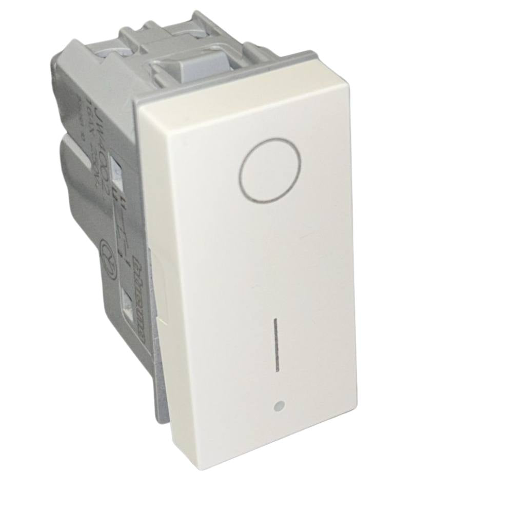 Bticino jw4002 interruttore bipolare 2p 16a 250vac bianco modulare