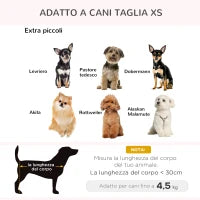 Cuccia per Cani di Taglia Piccola (Max 10kg) con Cuscino, 70x47x30cm - Grigio Antracite