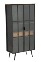 Mobile Iron School Porta Bottiglie Cm 81X42X162,5