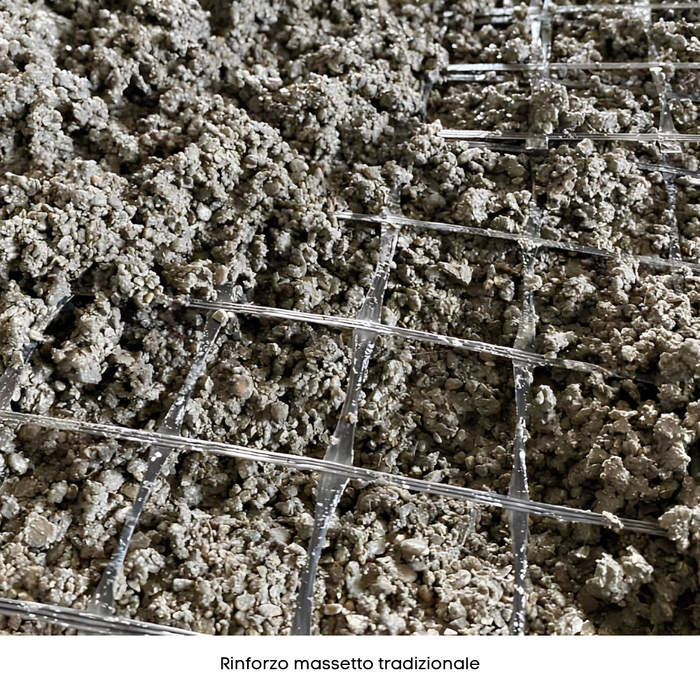 Rete in fibra di vetro 40x40 mm rinforzo massetti e intonaci 4 rotoli 1x50 m