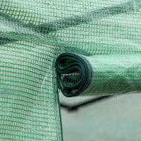 Serra a Tunnel con Finestre a Rete, Telaio in Metallo, 4x3x2m, Verde