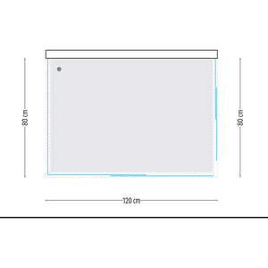 Ogomondo box cabina doccia corner 3 lati cristallo temprato trasparente 80x120x80