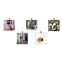 Passeggino per animali 5 in 1 max 8 kg pet rolling combo cani gatti e piccoli animali arancione