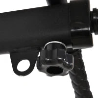 Barra per Trazioni a Muro 2 in 1 con 3 Impugnature Diverse, in Acciaio, 93.5x65x17 cm, Nero