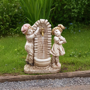 Fontana calcestruzzo cemento senza rubinetto 75x35xh.91cm modello bimbo bimba