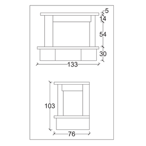 Camino londra rivestimento marmo pietra focolare refrattario ds90 aperto a sx