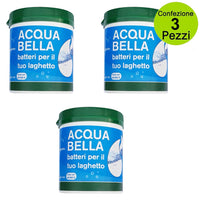Multipack da 3 pz acquabella batteri per il tuo laghetto elimina odori dose per litri 120.000