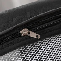 Culla da Campeggio 2 in 1 Pieghevole con Lettino a Dondolo e Zanzariera Età 0-6 Mesi, 59x55x67-69 cm, Nero