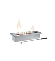 E-STYLO Biocamino da incasso moderno dal design elegante e minimale, ideale per aggiungere calore e stile a qualsiasi ambiente domestico, 15cm X 40cm H. 8cm