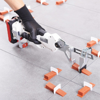 Pinza levmatic a batteria sistema livellamento piastrelle serraggio cuneo borsa