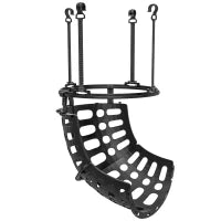 Sistema di ritorno per pallacanestro con rotazione a 360°, 35,6 x 35,6 x 75,5 cm, nero