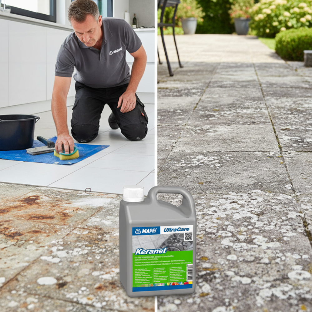 Ultracare keranet pulitore concentrato liquido pavimenti interni esterni 1 litro *** pezzi 6 pz, confezione 1