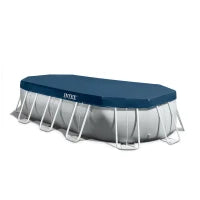 26796NP - Piscina Prisma Ovale 503X274X122 Cm Con Pompa Filtro, Scaletta Doppia, Telo Base, Copertura