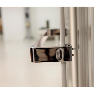 Pika' porta asciugamani ercole in resina lunghezza cm 37 colore metallo cromo