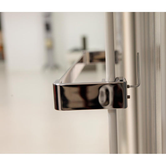 Pika' porta asciugamani ercole in resina lunghezza cm 37 colore metallo cromo