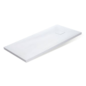 Piatto doccia bianco mineral marmo resina antiscivolo h4 cm *** misure l120 x p90 x h4 cm, confezione 1