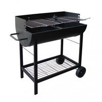 Barbecue A Carbonella Acciaio Verniciato Nero 100X47X94 H Cm