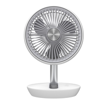 CFG Ventilatore da tavolo AIR STUDIO EV122 ricaricabile potente USB 4 velocità da scrivania silensioso compatto richiudibile ideale per uso domestico ufficio piccolo motore DC batteria al litio 4000 mAh