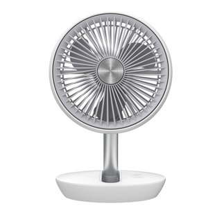 CFG Ventilatore da tavolo AIR STUDIO EV122 ricaricabile potente USB 4 velocità da scrivania silensioso compatto richiudibile ideale per uso domestico ufficio piccolo motore DC batteria al litio 4000 mAh