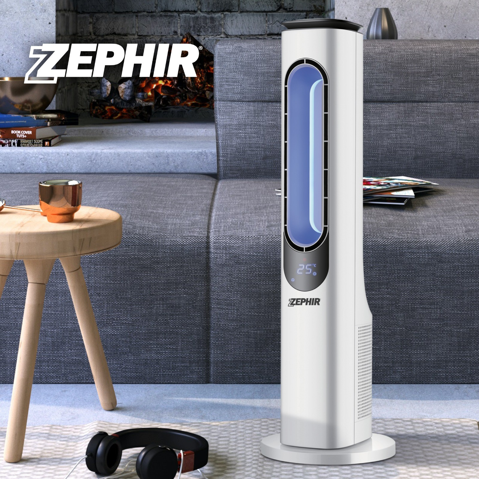 Zephir Ventilatore a Torre SENZA PALE CON TELECOMANDO PH84BL