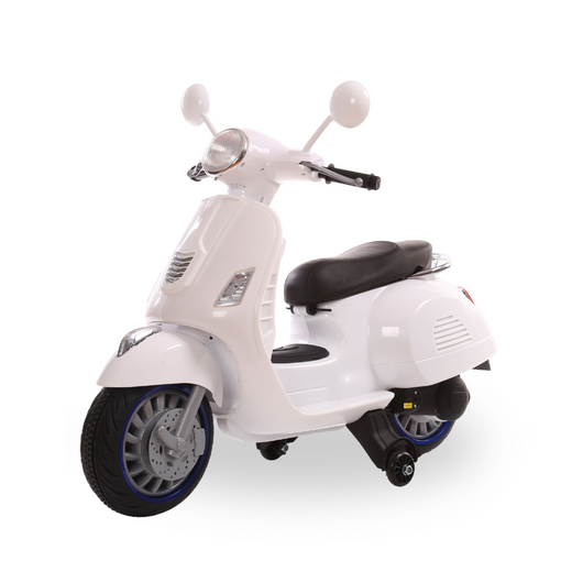 Moto Elettrica Per Bambini Scooter Happy 12V -Bianco