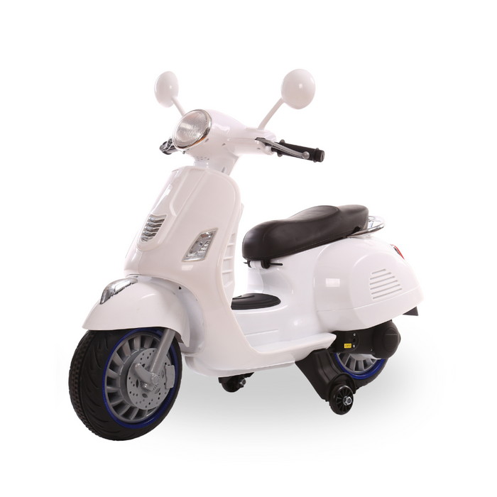 Moto Elettrica Per Bambini Scooter Happy 12V -Bianco